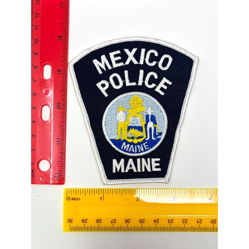 Mexico Maine ME Police Department Embroidered Shoulder Patch